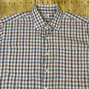 Solemare Maus Hoffman Shirt Short Sleeve XL Cotton Gingham